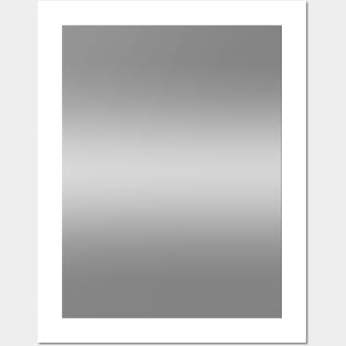 Gray to White Horizontal Bilinear Gradient Posters and Art